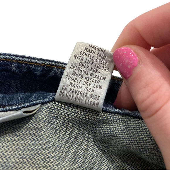 Vintage 90's Embroidered Beaded Blue Denim Jacket Size 1 Women's Chico's Boho - Picture 9 of 14